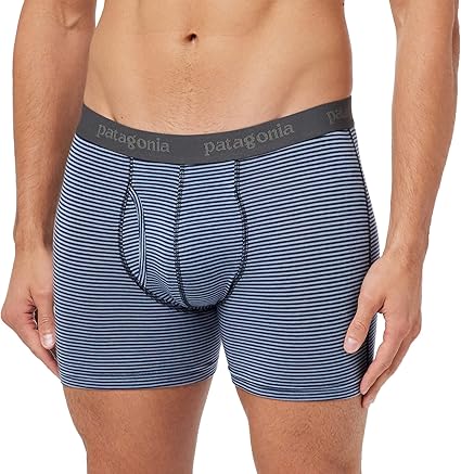 Patagonia Men's M's Essential Boxer Briefs-3, Fathom Stripe